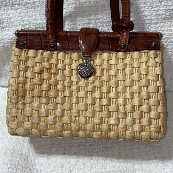 RARE vintage Brighton Woven “Ruth” straw natural  bag - Picture 2 of 16